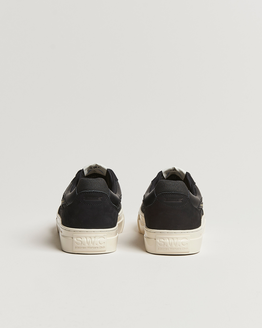 Hombres | Stepney Workers Club Pearl S-Strike Nubuck Sneaker Black/Black | Stepney Workers Club | Pearl S-Strike Nubuck Sneaker Black/Black