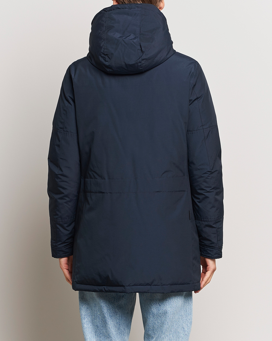 Hombres | Abrigos y chaquetas | Woolrich | Polar High Collar Parka Melton Blue