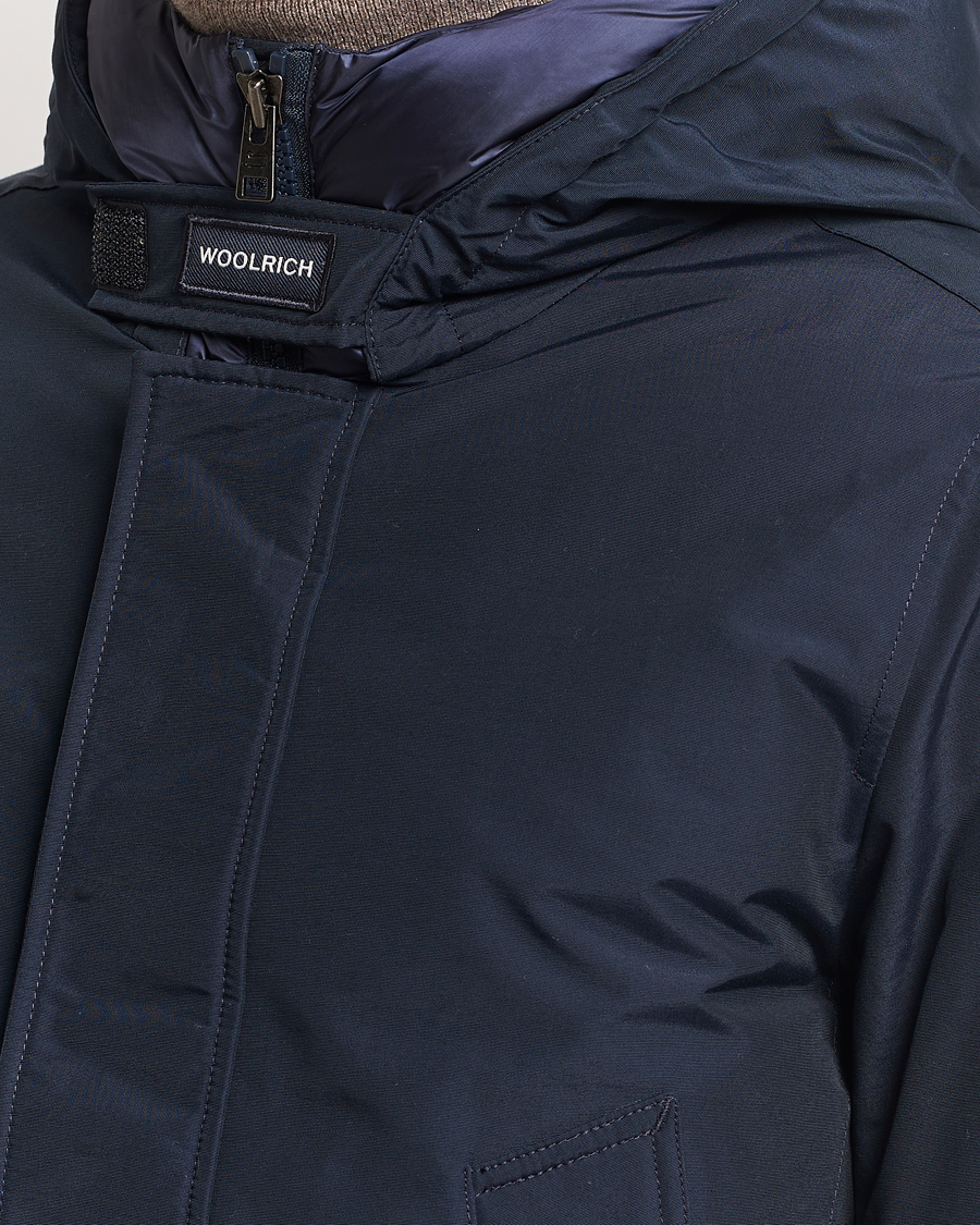 Hombres | Abrigos y chaquetas | Woolrich | Polar High Collar Parka Melton Blue
