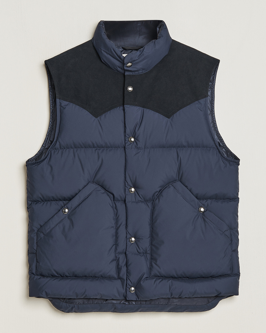 Hombres | Abrigos y chaquetas | Woolrich | Western Down Vest Melton Blue