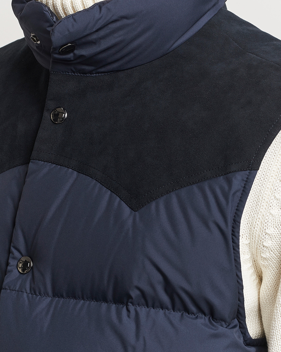 Hombres | Abrigos y chaquetas | Woolrich | Western Down Vest Melton Blue