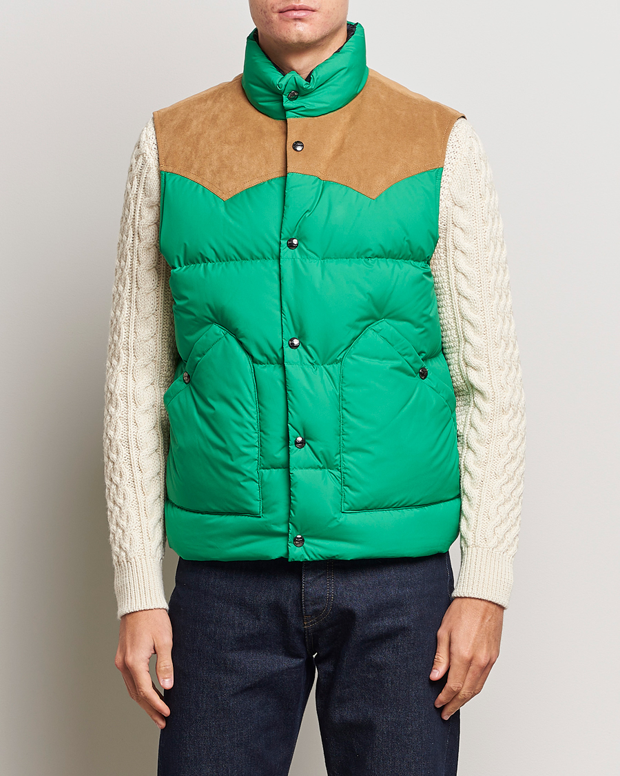 Hombres | Abrigos y chaquetas | Woolrich | Western Down Vest Kelly Green