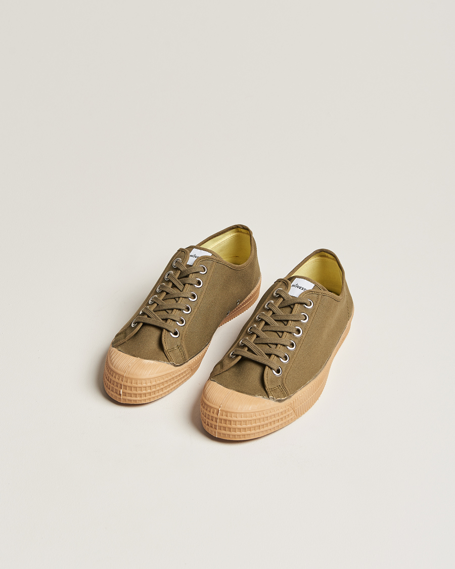 Hombres | Zapatillas | Novesta | Star Master Organic Cotton Sneaker Military/Transparant