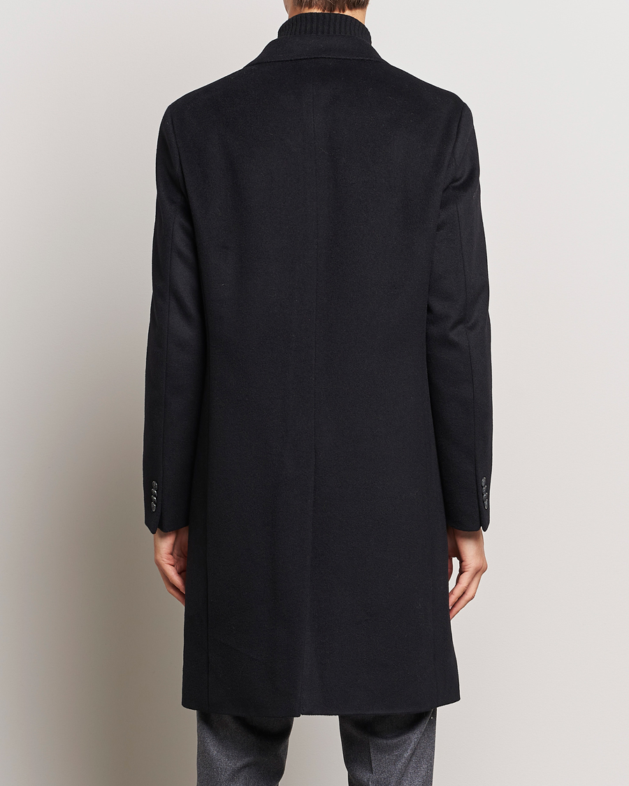 Hombres | Abrigos y chaquetas | Oscar Jacobson | Shaw Wool/Cashmere Coat Black