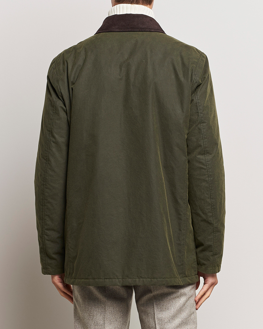 Hombres | Abrigos y chaquetas | Oscar Jacobson | Colewyn Waxed Padded Jacket Olive