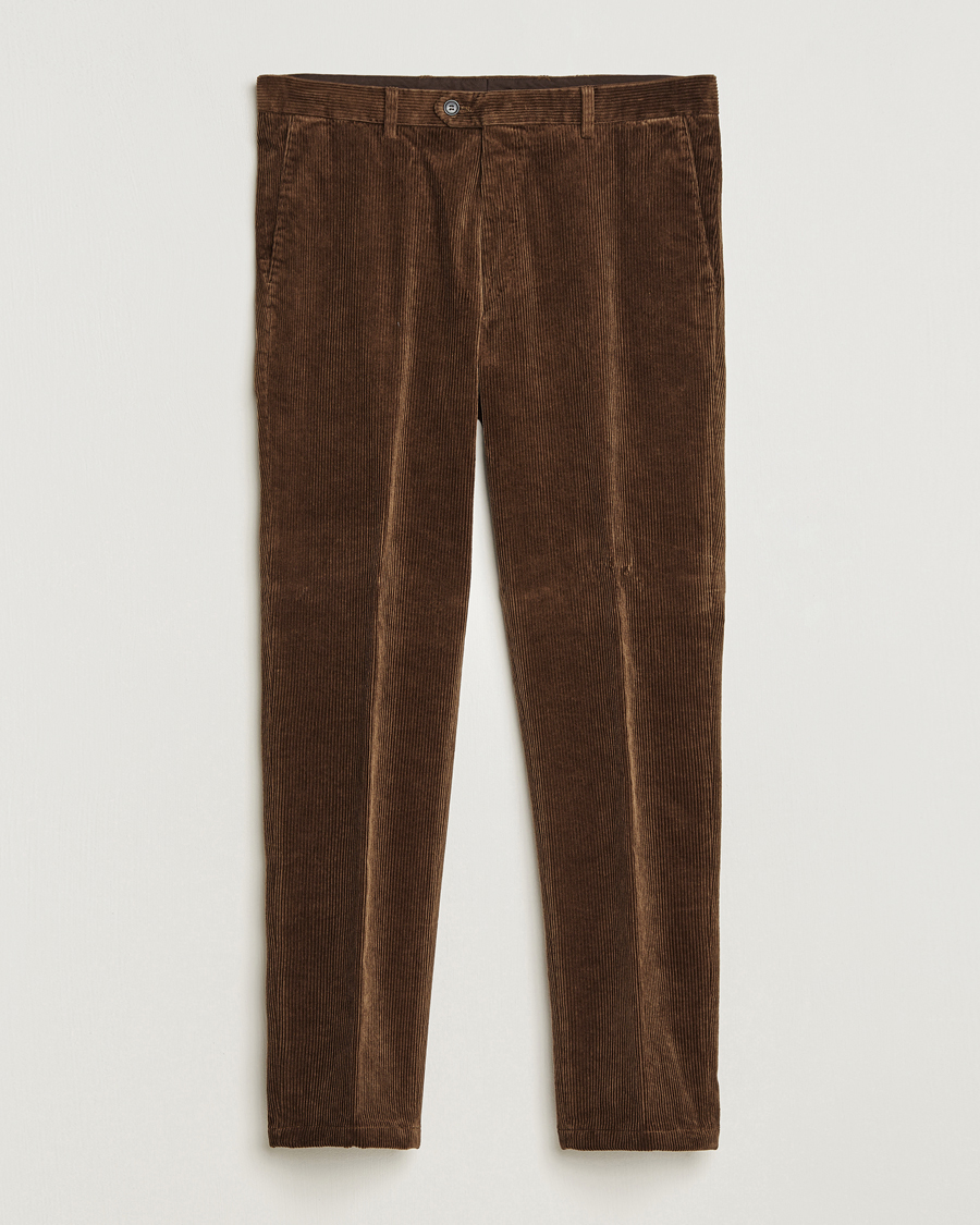 Hombres | Pantalones | Oscar Jacobson | Denz Corduroy Trousers Camel