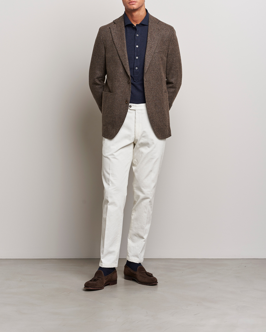 Hombres | Pantalones | Oscar Jacobson | Denz Corduroy Trousers White