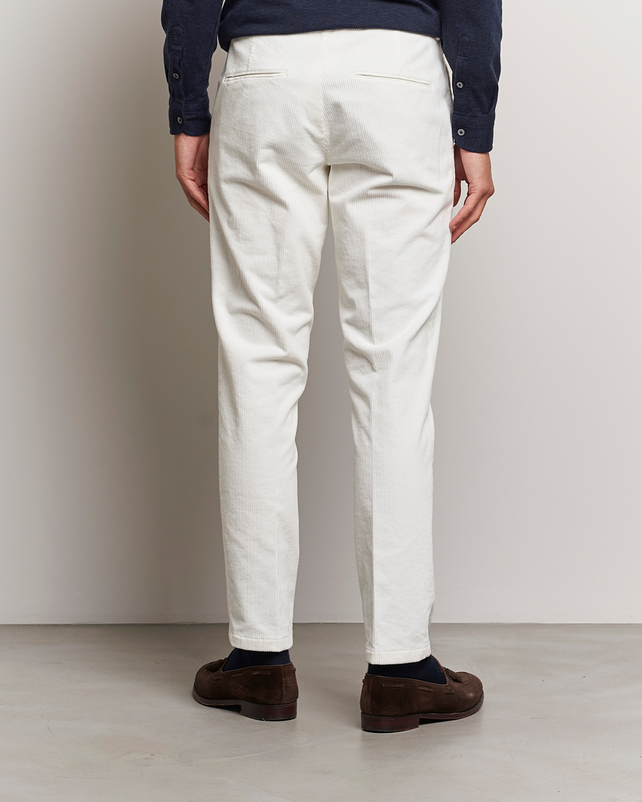 Hombres | Pantalones | Oscar Jacobson | Denz Corduroy Trousers White