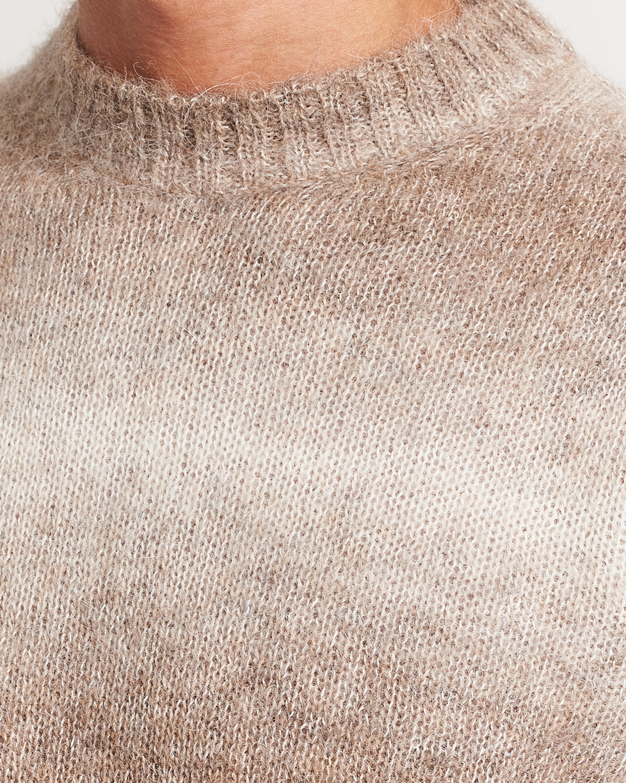 Hombres | Jerséis y prendas de punto | Oscar Jacobson | Valter Alpaca Knitted Sweater Beige