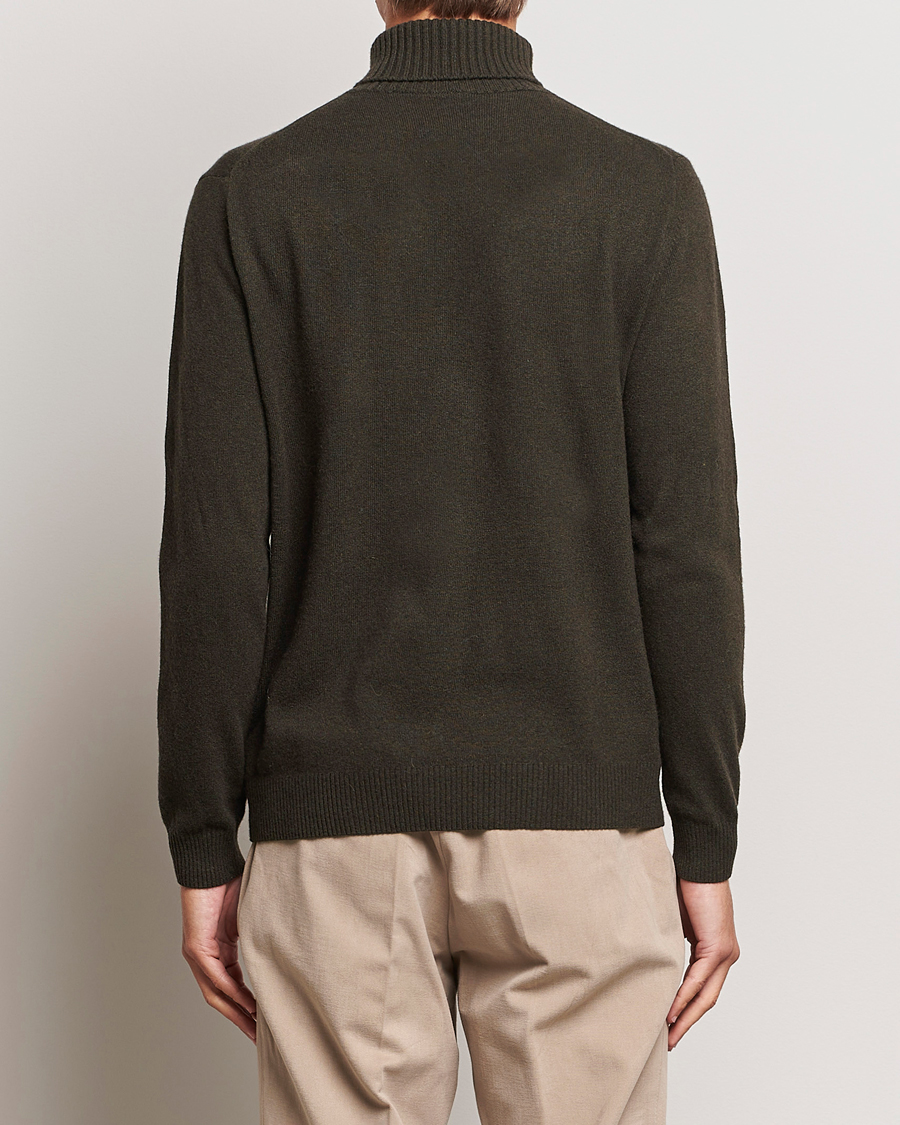 Hombres | Jerséis y prendas de punto | Oscar Jacobson | Salim Wool/Cashmere Rollneck Green