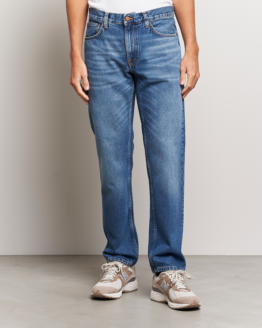 Hombres | Vaqueros | Nudie Jeans | Gritty Jackson Jeans Blue Traces