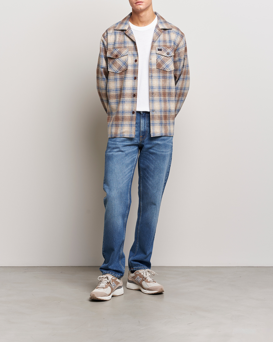 Hombres | Camisas | Nudie Jeans | Vincent Wool Checked Overshirt Multi