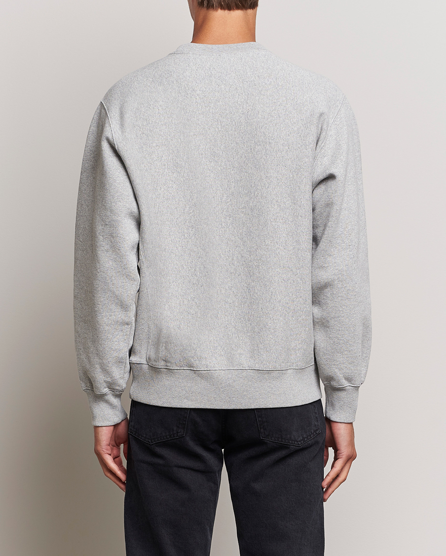 Hombres | Jerséis y prendas de punto | Nudie Jeans | Hasse Crew Neck Sweatshirt Grey Melange