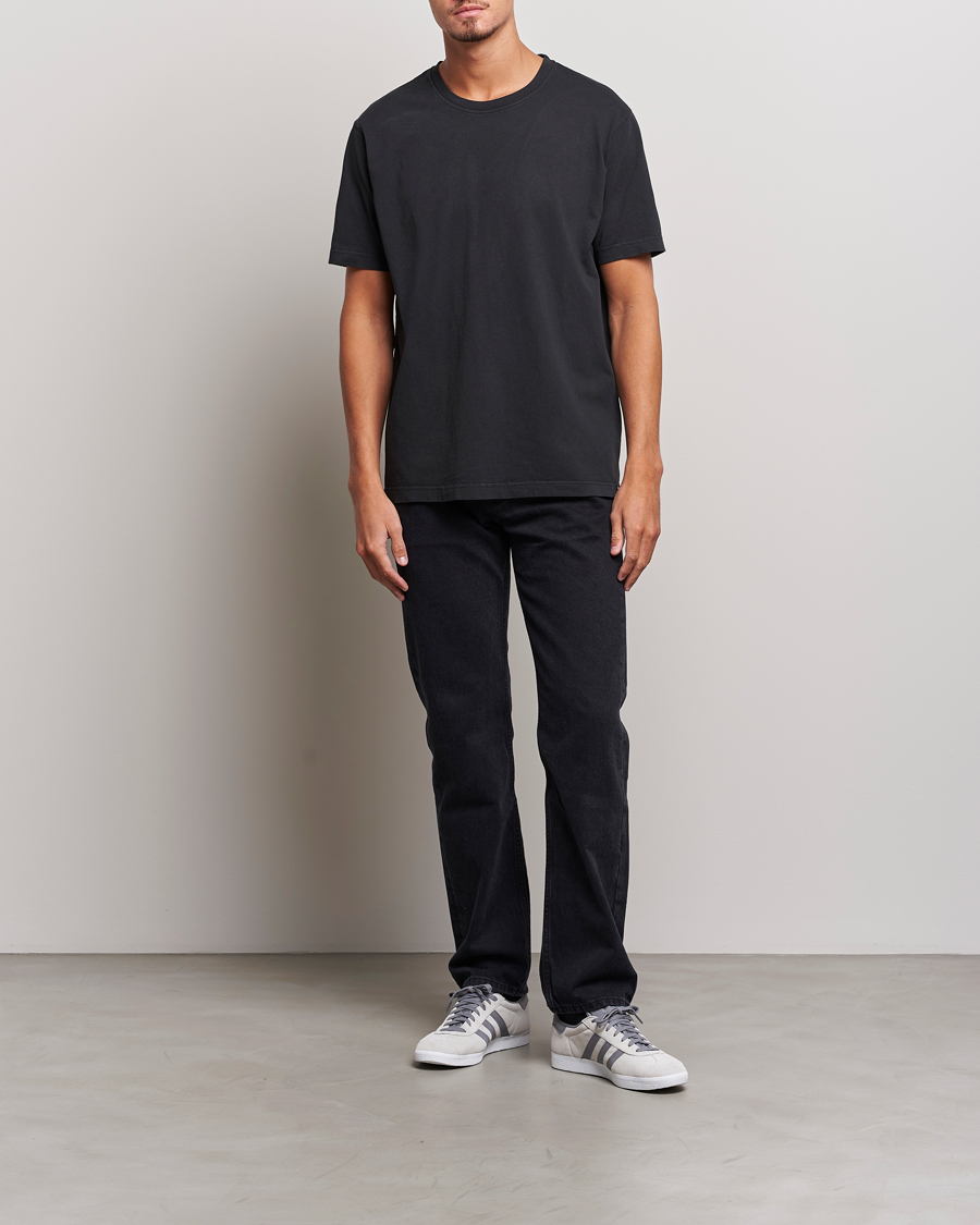 Hombres | Camisetas | Nudie Jeans | Uno Everyday Crew Neck T-Shirt Black