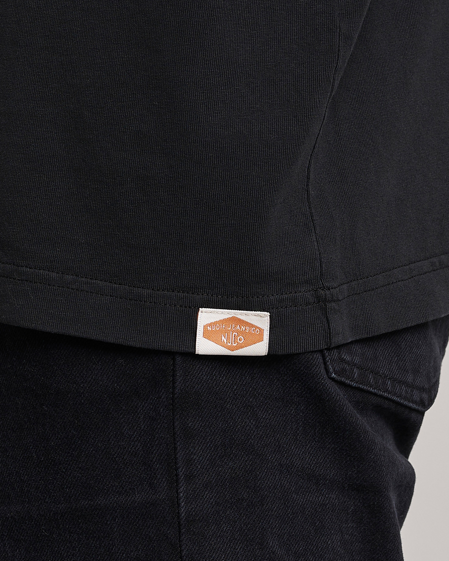 Hombres | Camisetas | Nudie Jeans | Uno Everyday Crew Neck T-Shirt Black