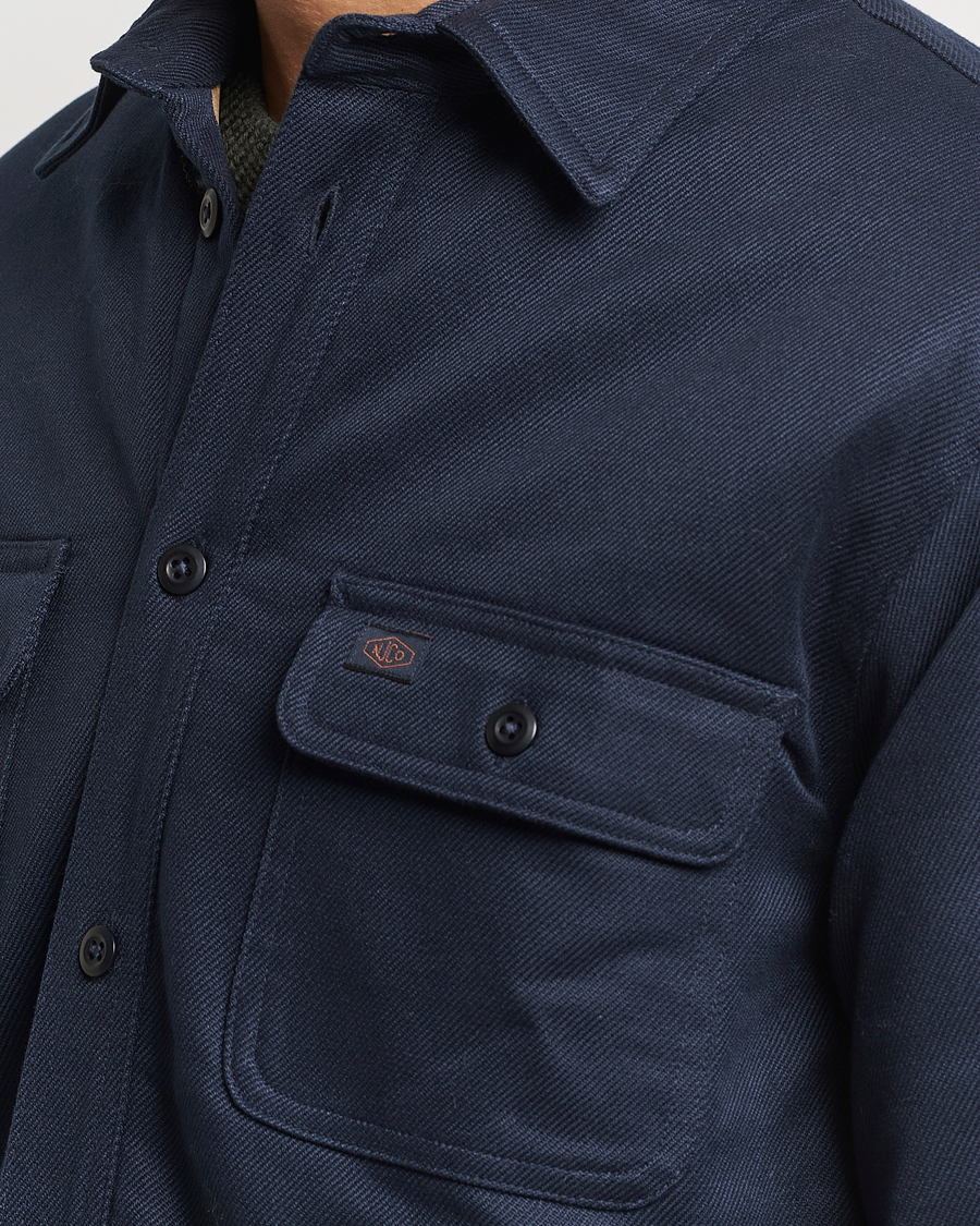 Hombres | Abrigos y chaquetas | Nudie Jeans | Glenn Padded Shirt Jacket Navy