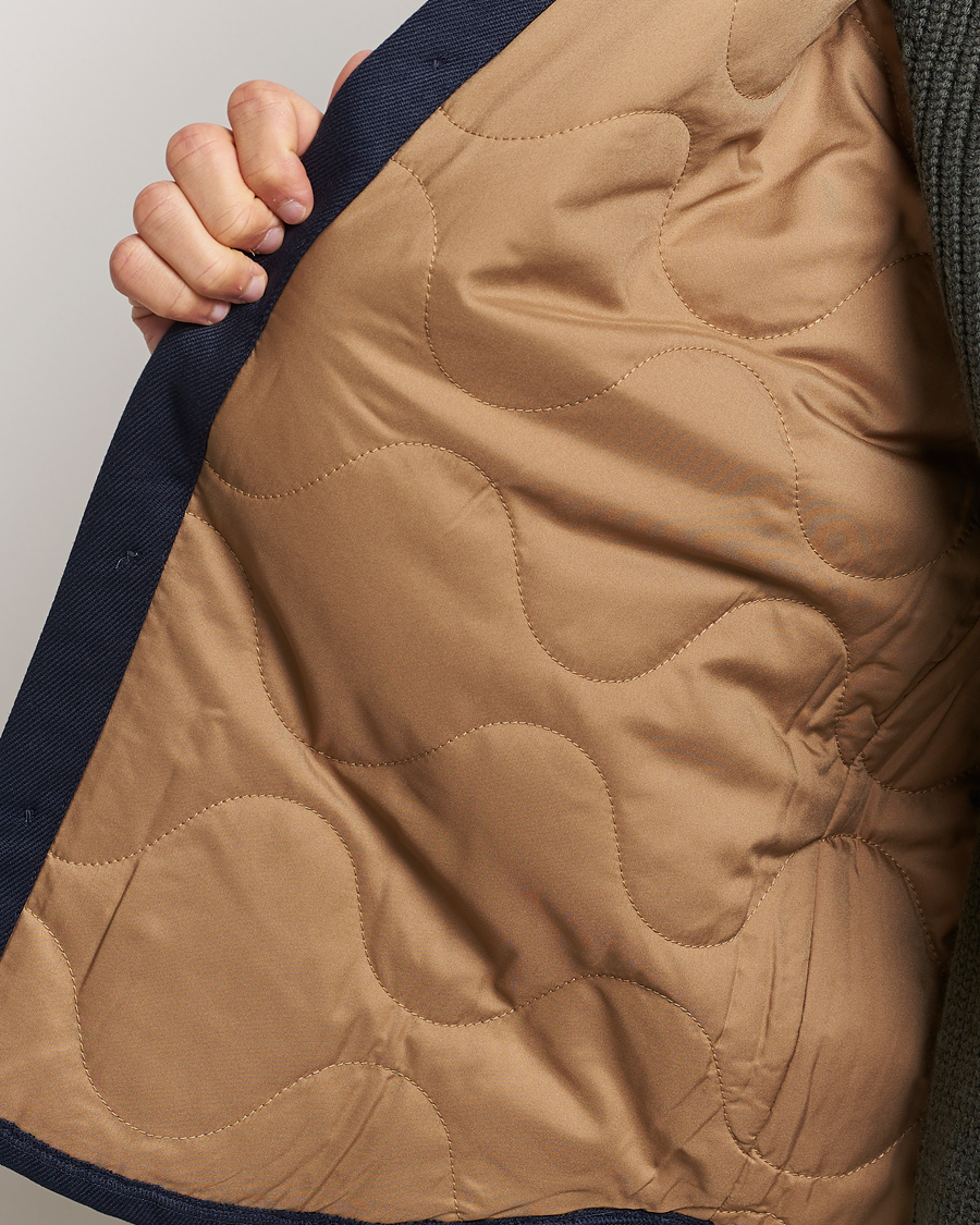 Hombres | Abrigos y chaquetas | Nudie Jeans | Glenn Padded Shirt Jacket Navy