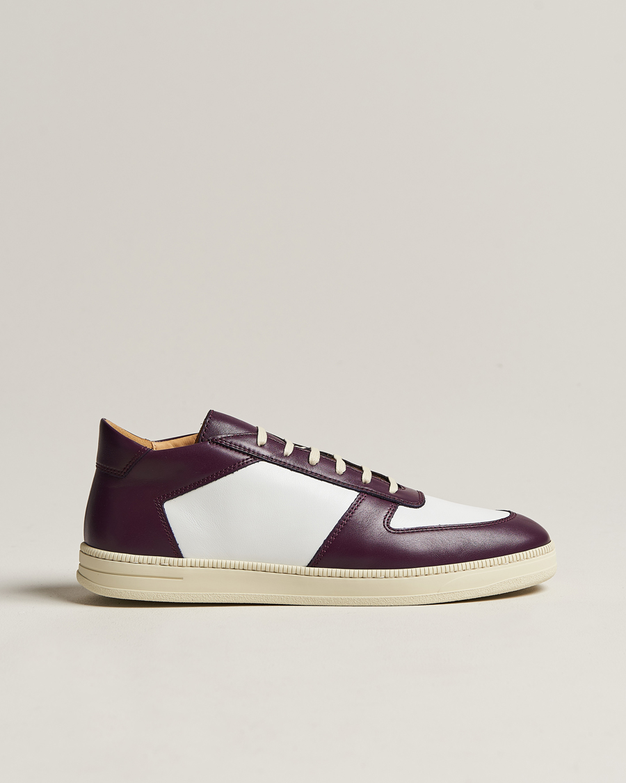 Hombres | CQP Cingo Leather Sneaker Eggplant/White | CQP | Cingo Leather Sneaker Eggplant/White