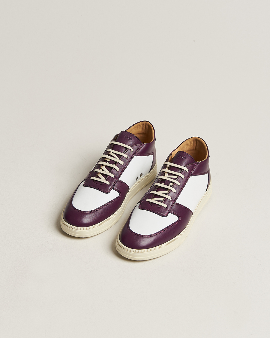 Hombres | CQP Cingo Leather Sneaker Eggplant/White | CQP | Cingo Leather Sneaker Eggplant/White