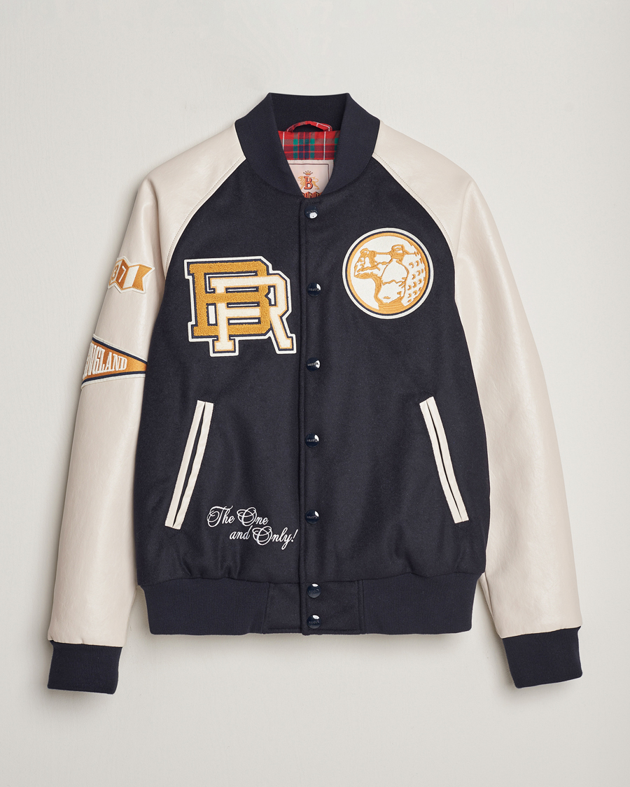 Hombres | Abrigos y chaquetas | Baracuta | Wool Varsity Jacket Dark Navy