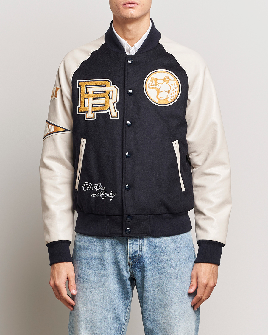 Hombres | Abrigos y chaquetas | Baracuta | Wool Varsity Jacket Dark Navy