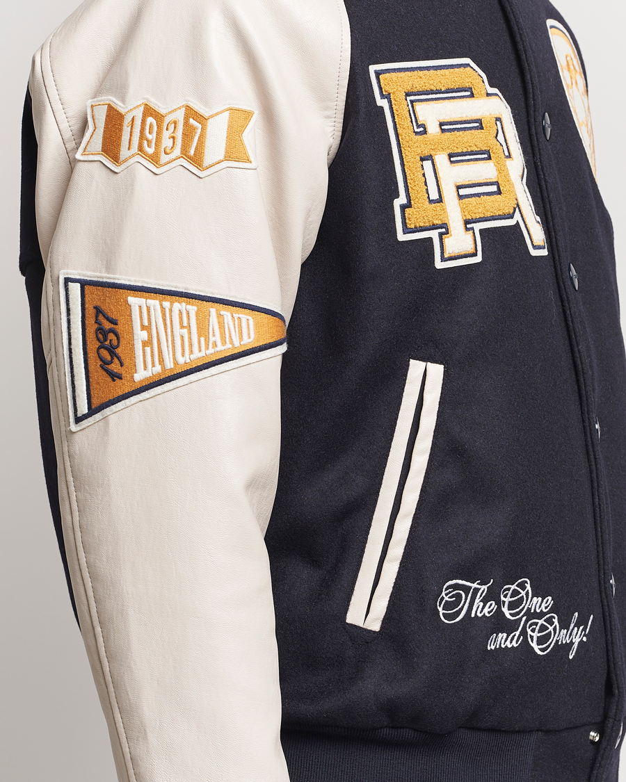 Hombres | Abrigos y chaquetas | Baracuta | Wool Varsity Jacket Dark Navy