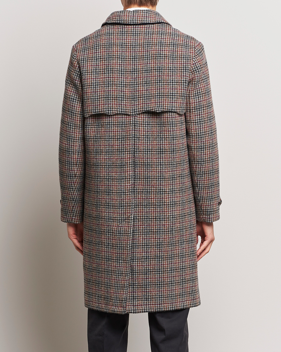 Hombres | Abrigos y chaquetas | Baracuta | Paul Houndstooth Wool Coat Grey