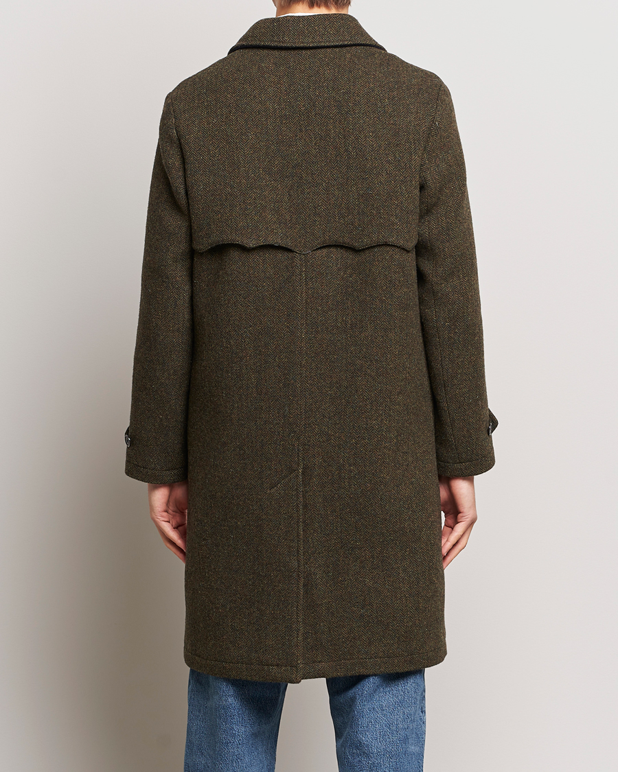 Hombres | Abrigos y chaquetas | Baracuta | Paul Herringbone Wool Coat Bark