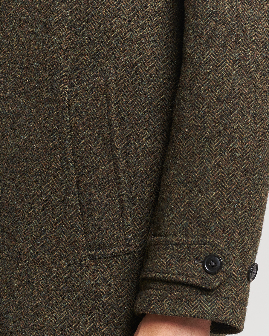 Hombres | Abrigos y chaquetas | Baracuta | Paul Herringbone Wool Coat Bark