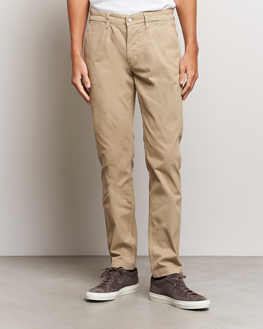 Hombres | Pantalones | NN07 | Marco Slim Fit Stretch Chinos Khaki