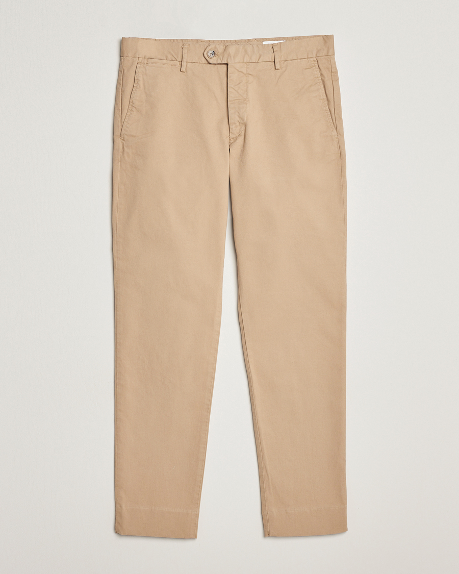 Hombres | Pantalones | NN07 | Wilhelm Regular Fit Stretch Chinos Khaki