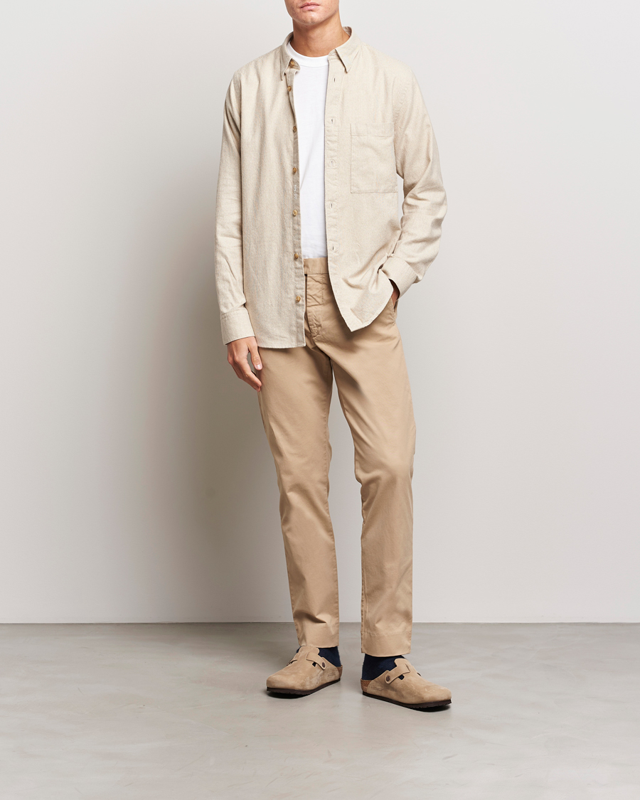 Hombres | Pantalones | NN07 | Wilhelm Regular Fit Stretch Chinos Khaki