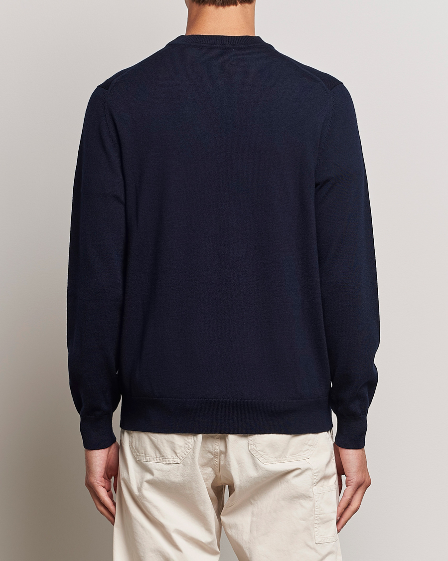 Hombres | Jerséis y prendas de punto | NN07 | Ted Merino Crew Neck Pullover Navy Blue