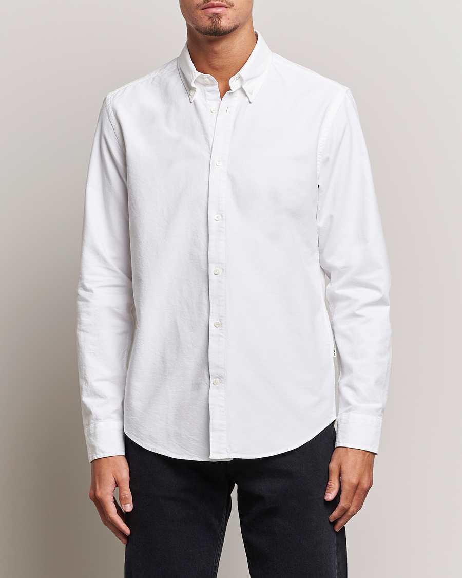 Hombres |  | NN07 | Arne Button Down Oxford Shirt White