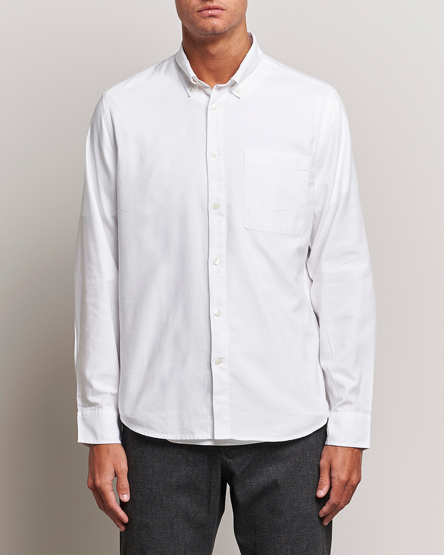 Hombres | Casual | NN07 | Arne Tencel Shirt White