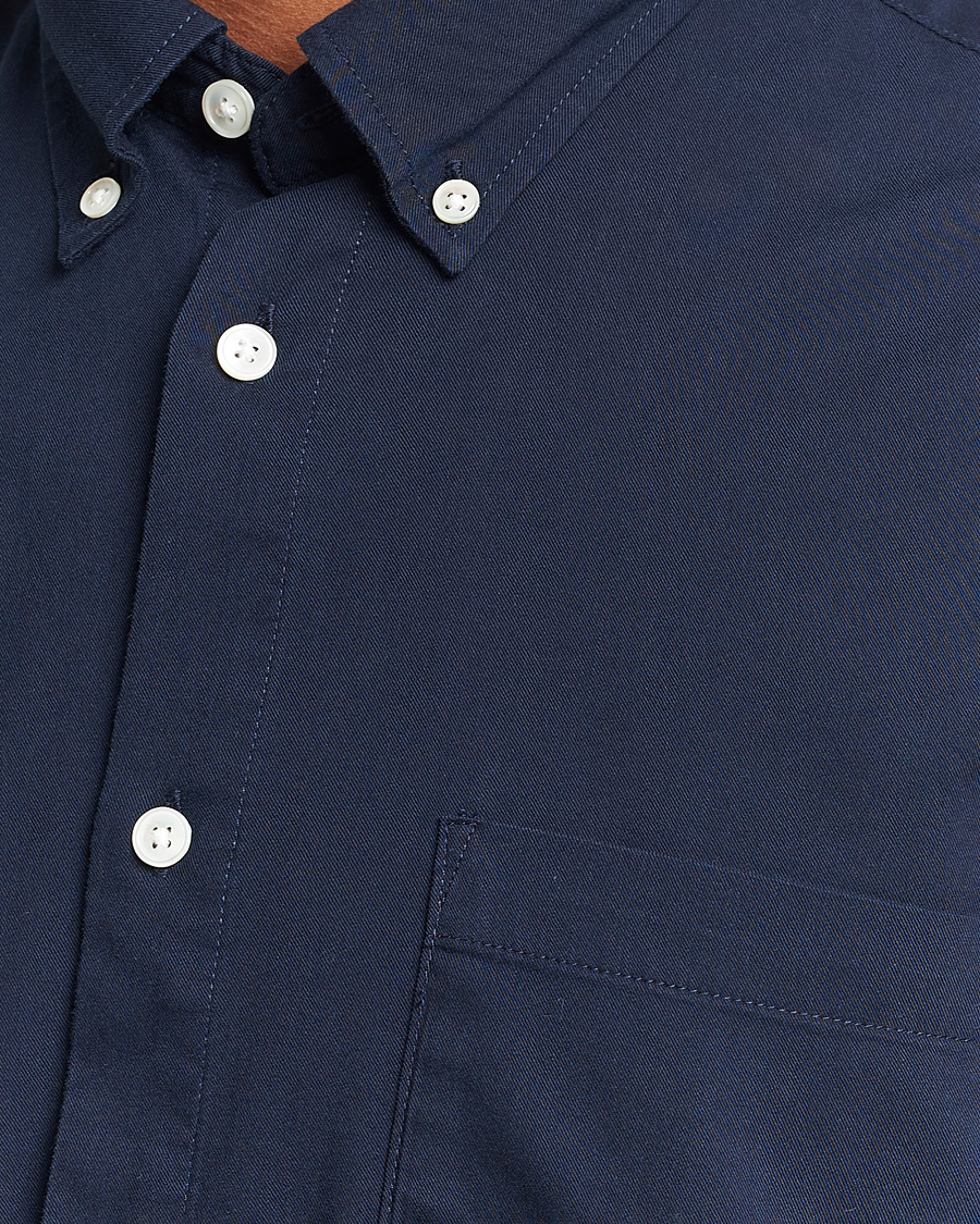 Hombres | Camisas | NN07 | Arne Tencel Shirt Navy Blue