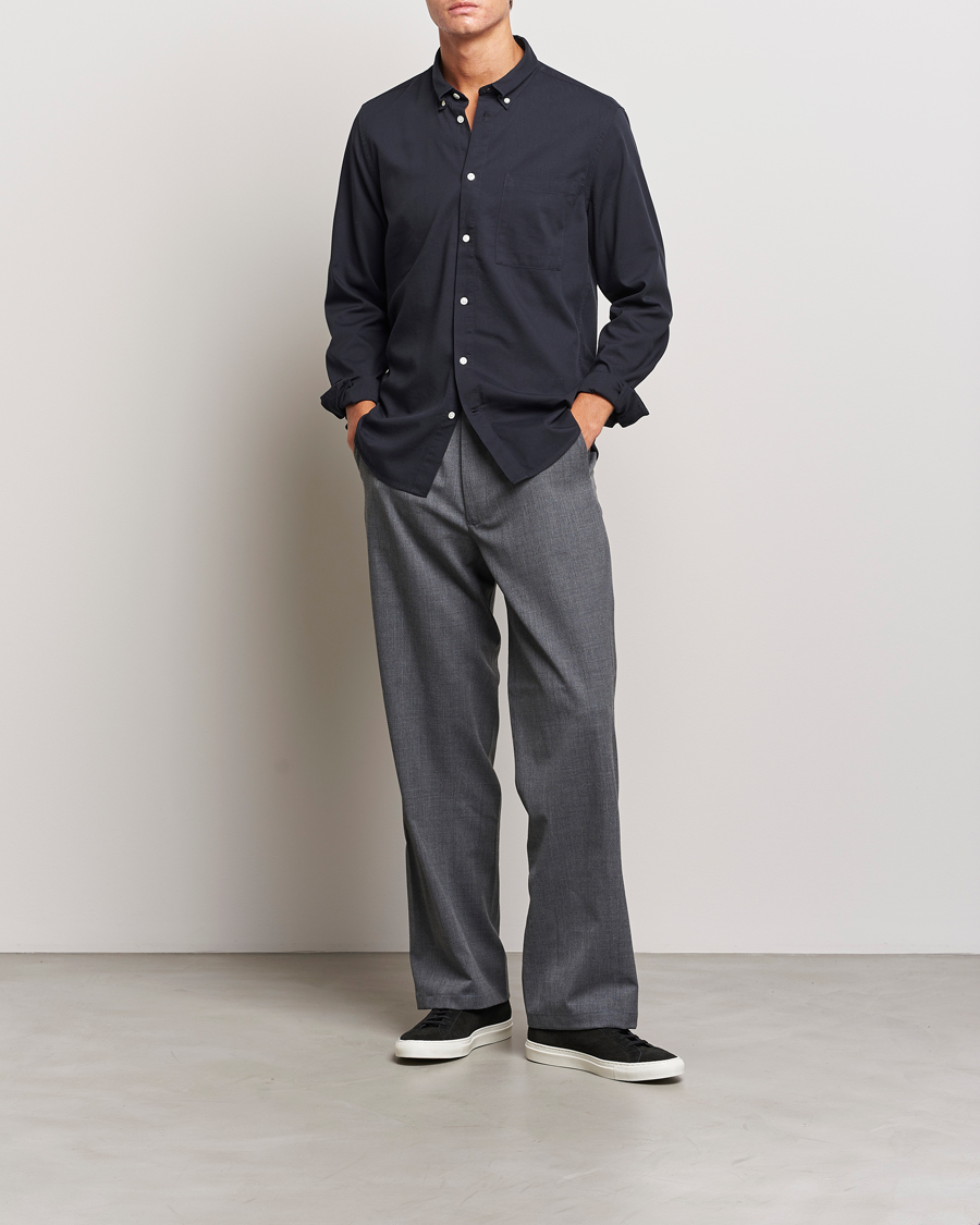 Hombres | Camisas | NN07 | Arne Tencel Shirt Black