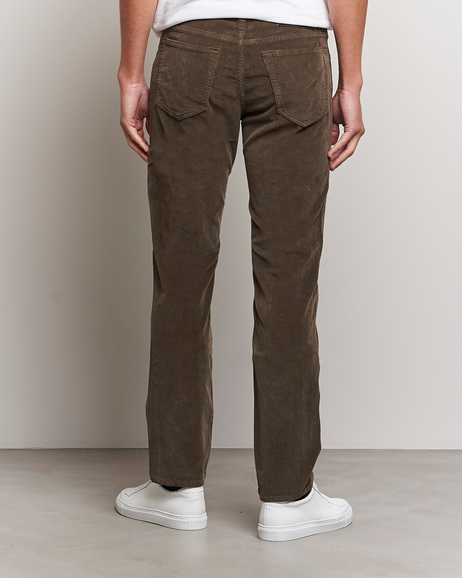 Hombres | Pantalones | Jacob Cohën | Bard 5-Pocket Corduroy Trousers Brown