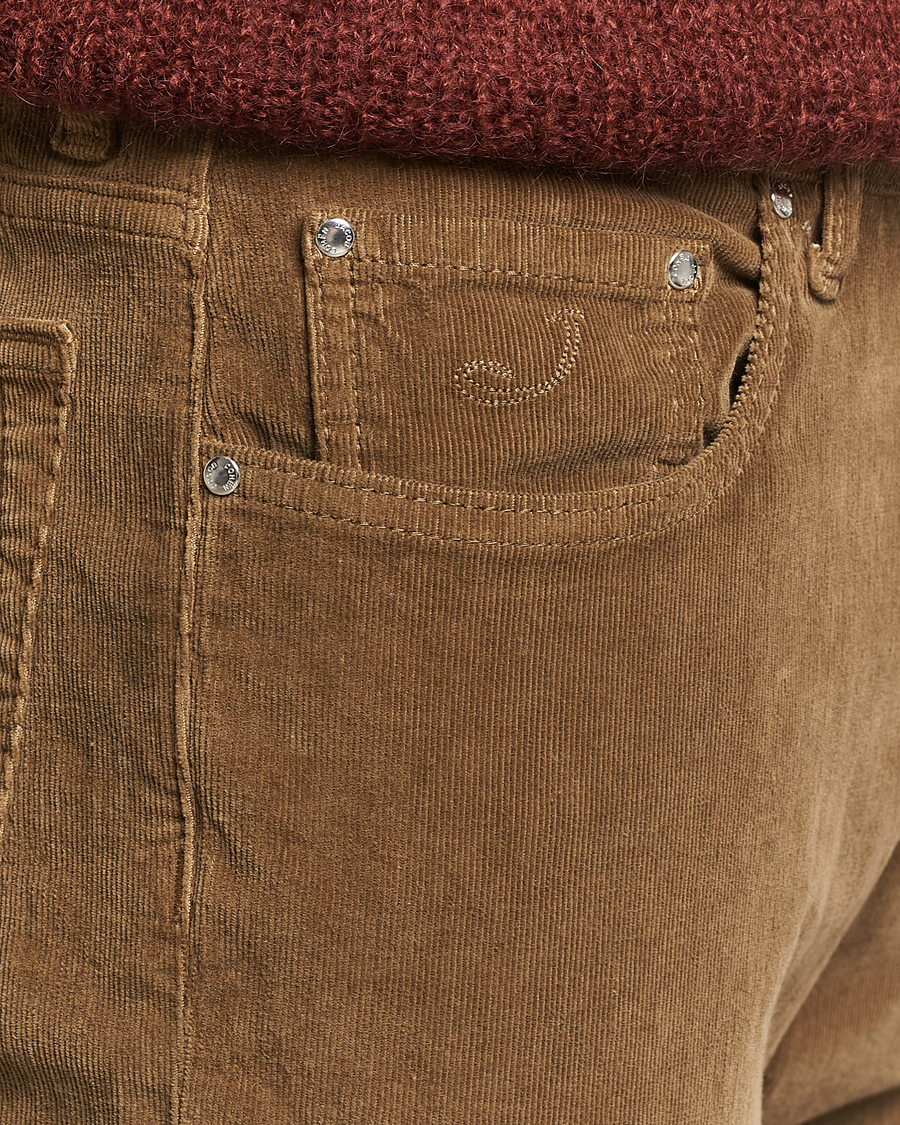 Hombres | Pantalones | Jacob Cohën | Bard 5-Pocket Corduroy Trousers Olive