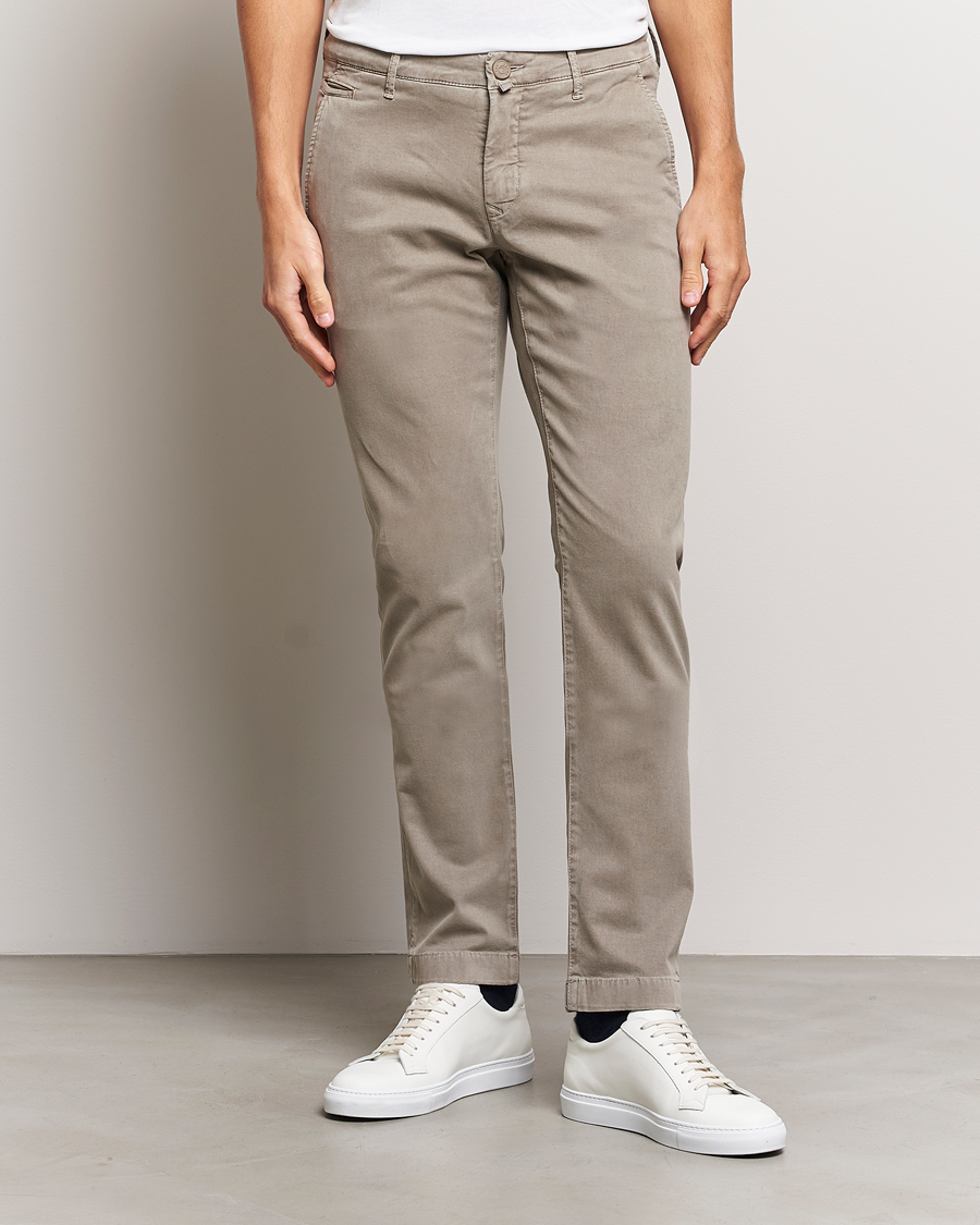 Hombres | Ropa | Jacob Cohën | Bobby Cotton Chinos Beige