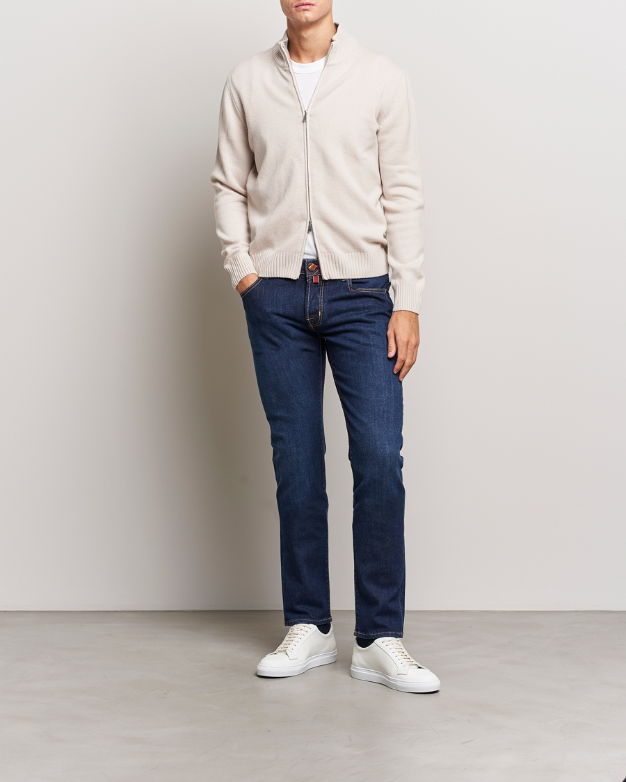 Hombres | Vaqueros | Jacob Cohën | Nick Venice Slim Fit Stretch Jeans Dark Blue
