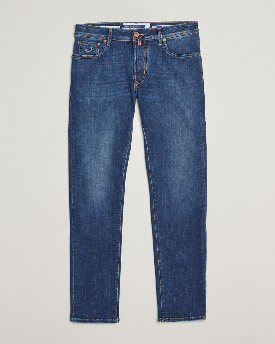 Hombres | Vaqueros | Jacob Cohën | Bard Rome Slim Fit Stretch Jeans Mid Blue