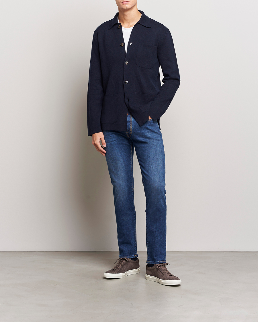 Hombres | Vaqueros | Jacob Cohën | Bard Rome Slim Fit Stretch Jeans Mid Blue