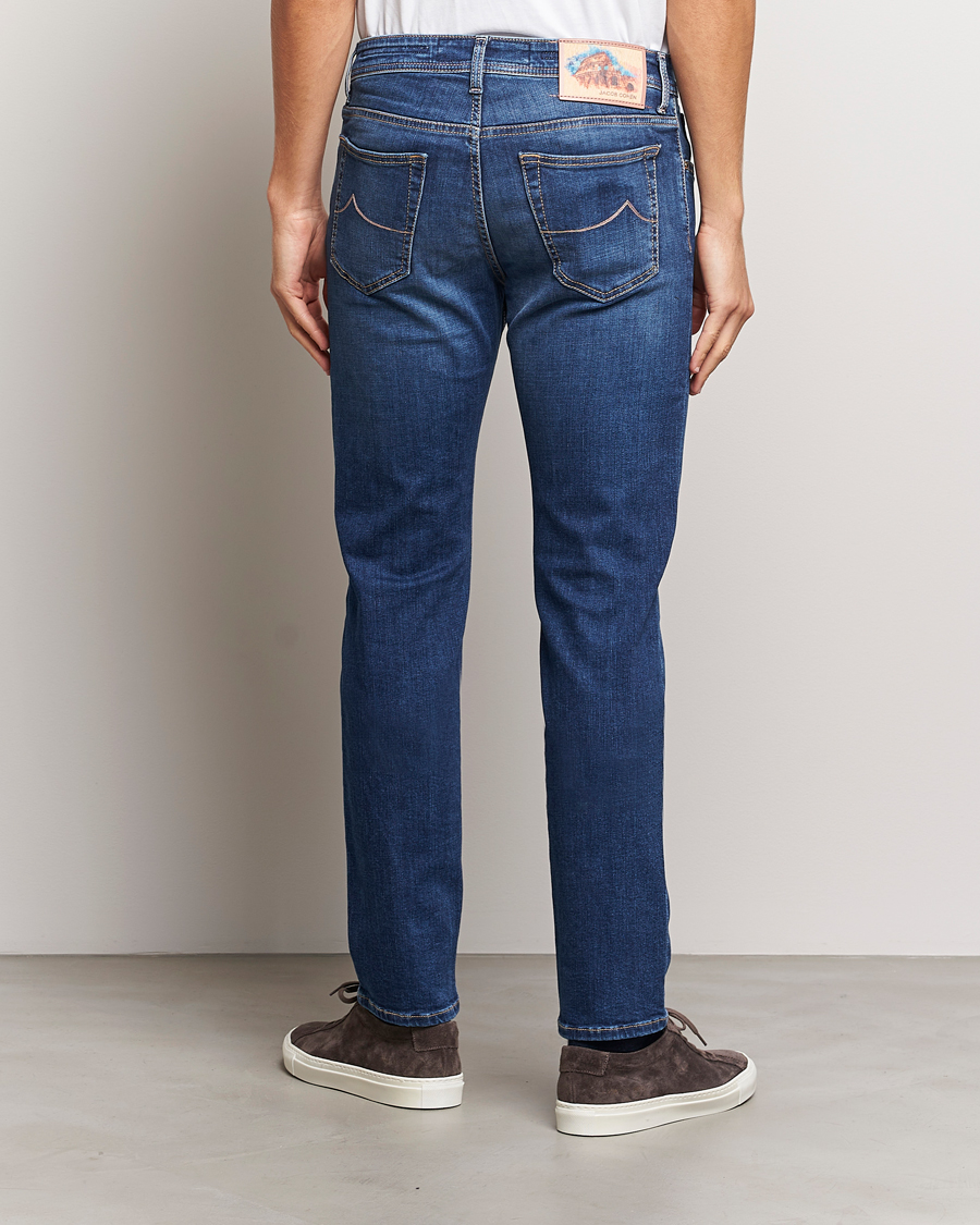 Hombres | Vaqueros | Jacob Cohën | Bard Rome Slim Fit Stretch Jeans Mid Blue