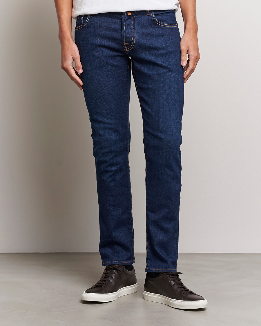 Hombres | Vaqueros | Jacob Cohën | Nick Slim Fit Stretch Jeans Mid Blue