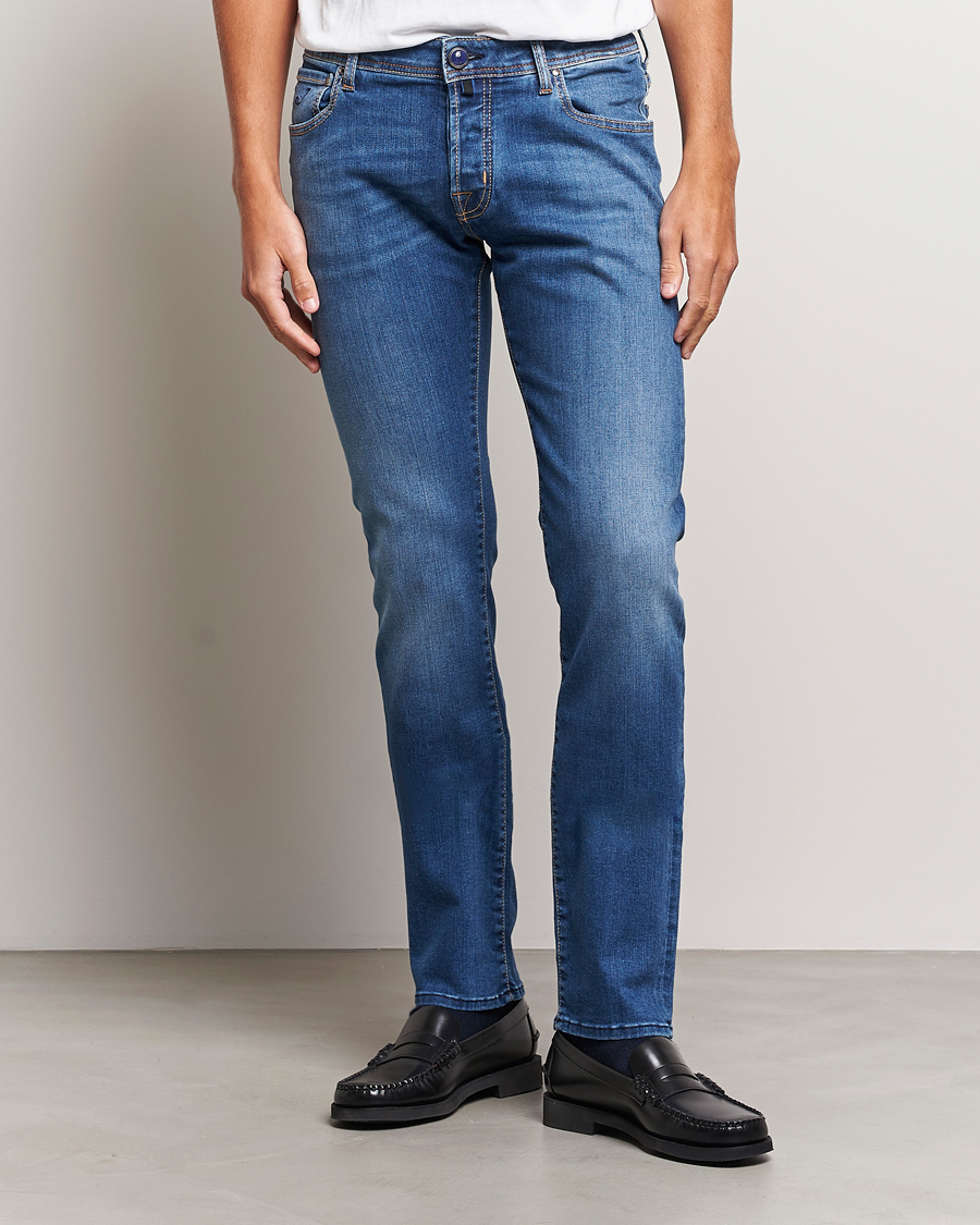 Hombres | Vaqueros | Jacob Cohën | Nick Slim Fit Stretch Jeans Blue