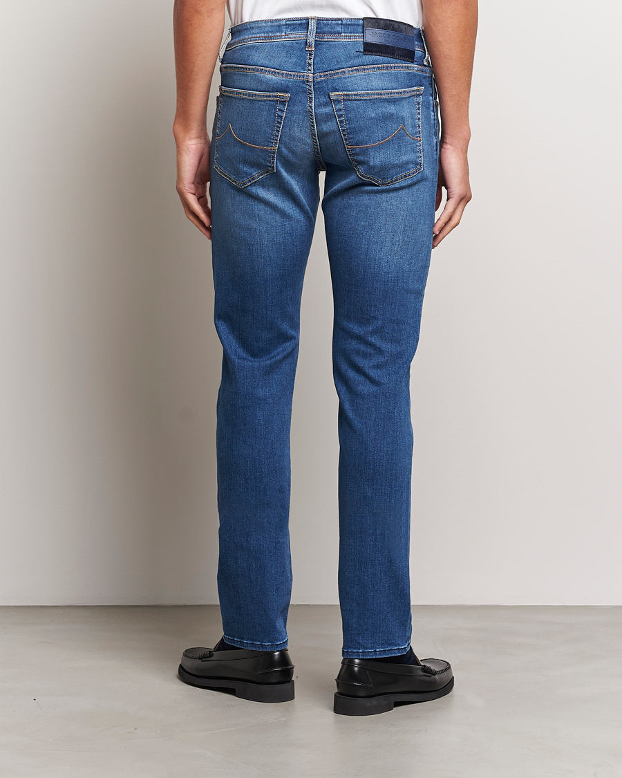 Hombres | Vaqueros | Jacob Cohën | Nick Slim Fit Stretch Jeans Blue