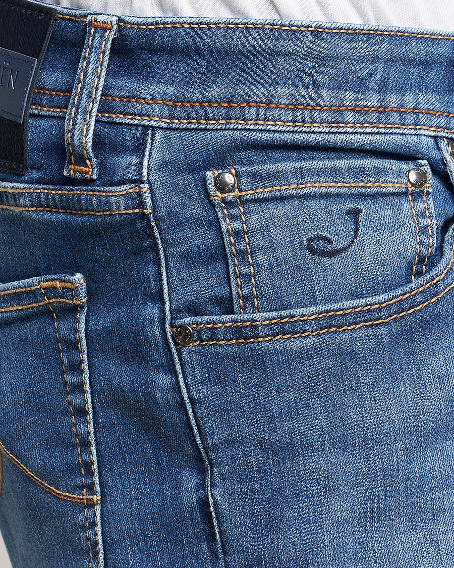 Hombres | Vaqueros | Jacob Cohën | Nick Slim Fit Stretch Jeans Blue