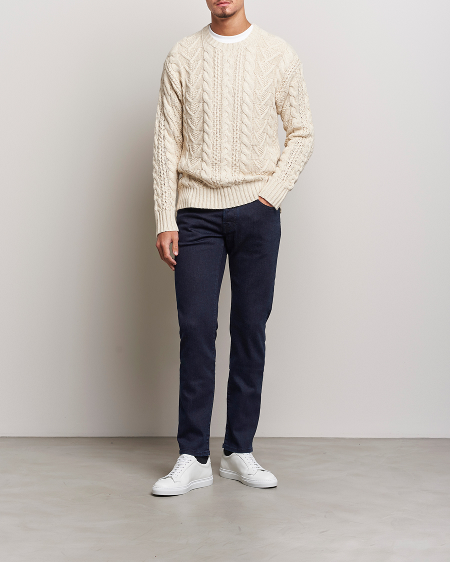 Hombres | Vaqueros | Jacob Cohën | Nick Slim Fit Stretch Jeans Blue Black