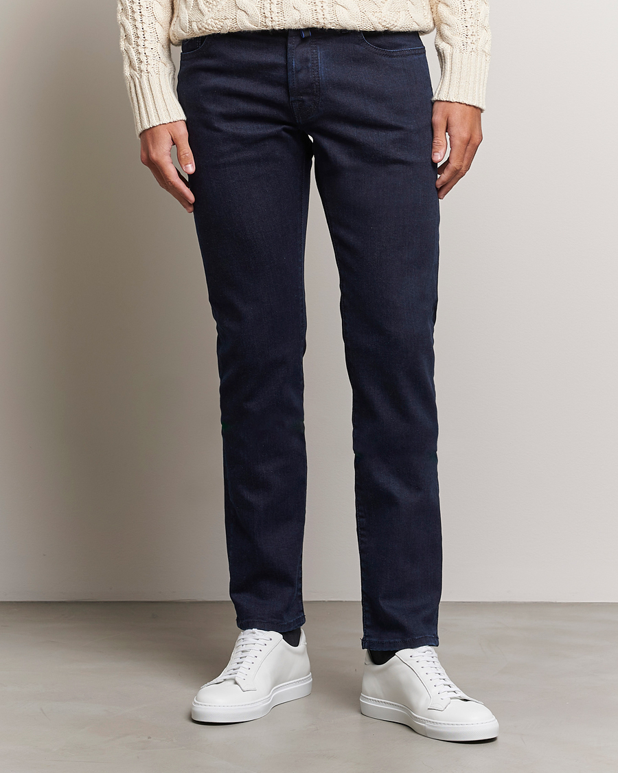 Hombres | Vaqueros | Jacob Cohën | Nick Slim Fit Stretch Jeans Blue Black